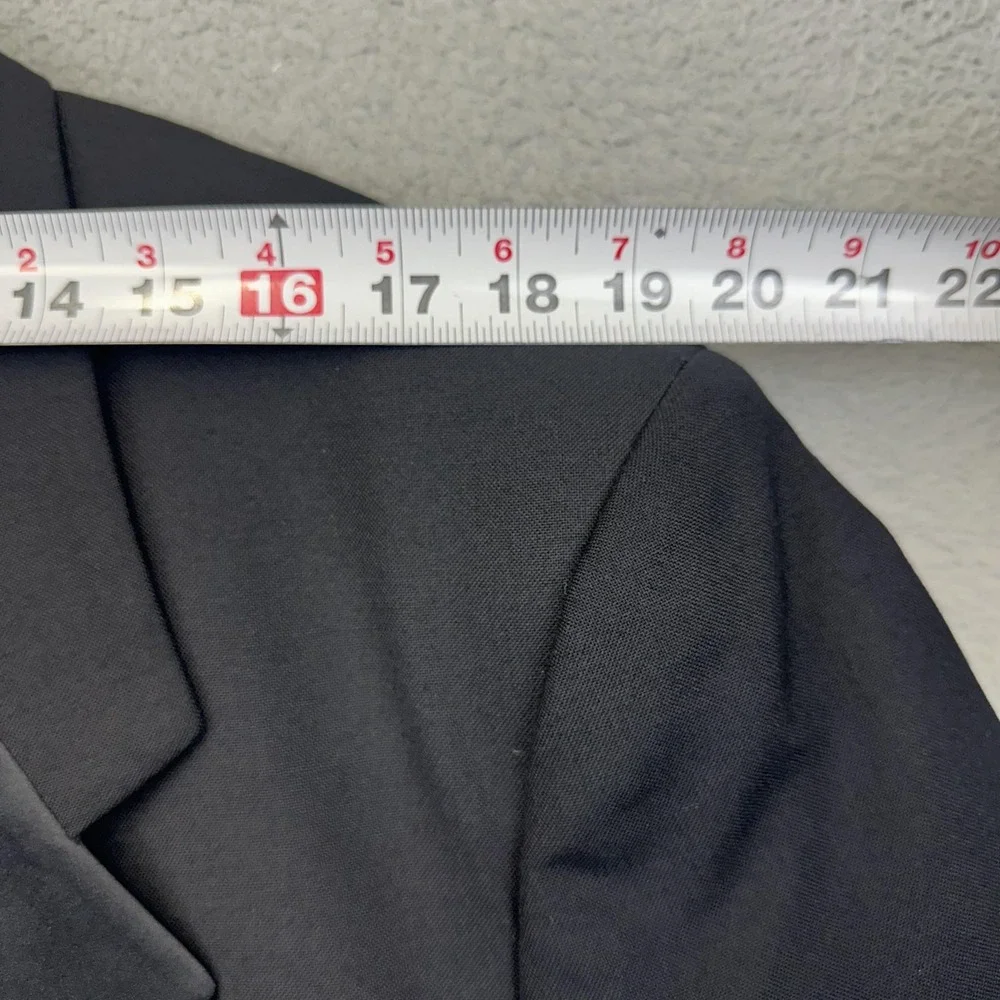 Pierre Balmain Blazer Mens 44 Black Wool Single Breasted Tuxedo Jacket Formal‎
